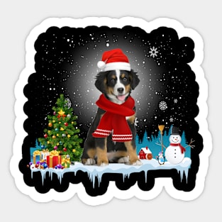 Funny Bernese Mountain Christmas T-shirt Sticker